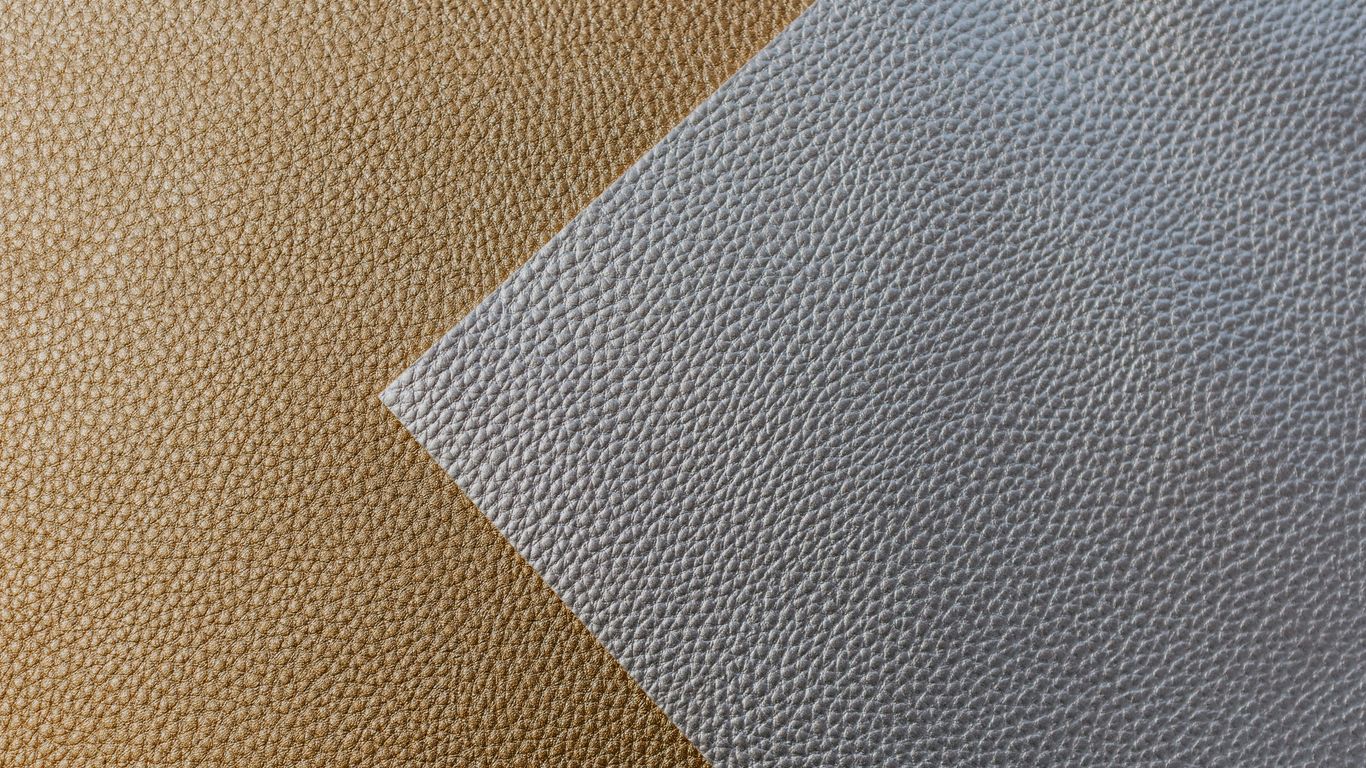 brown and gray leather textile