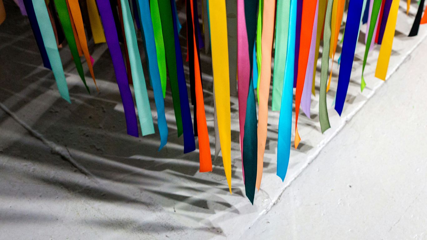 assorted-color hanging decors